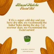 Load image into Gallery viewer, Almond Matcha Facial Kit