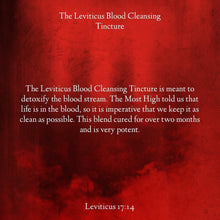 Load image into Gallery viewer, Leviticus Blood Cleansing Tincture (Pre-Order Ships by Dec 12th)