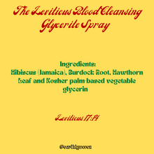 Load image into Gallery viewer, The Leviticus Blood Cleansing Herbal Drops