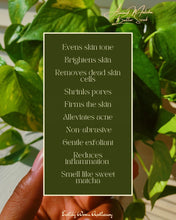 Load image into Gallery viewer, Almond Matcha Facial Exfoliator