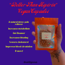 Load image into Gallery viewer, &quot;Better Than Aspirin&quot; Vegan Capsules
