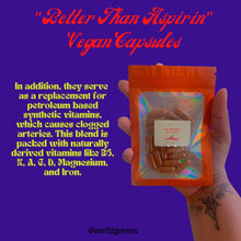 Load image into Gallery viewer, &quot;Better Than Aspirin&quot; Vegan Capsules
